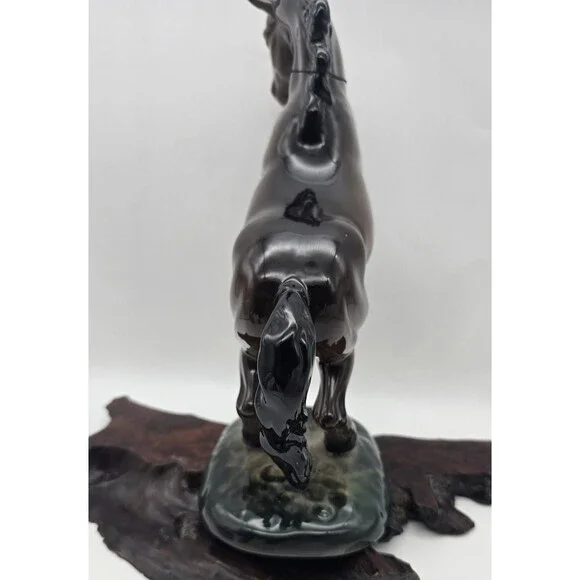 BESWICK HORSE WELSH COB REARING MODEL No. 1014 BROWN GLOSS EUC England - Picture 6 of 10